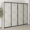 MebelStar Four-door wardrobe Combo BG 4DSP Concrete, 250x45x210 cm (MBS-11970)
