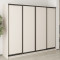 MebelStar Four-door wardrobe Standard BG 4DSP Cashmere, 250x45x210 cm (MBS-11770)