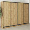 MebelStar Four-door wardrobe Combo BG 4DSP Tahoe Oak, 270x45x210 cm (MBS-12020)