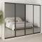 MebelStar Four-door wardrobe Standard BG 4 Mirrors Cashmere, 270x60x210 cm (MBS-11920)
