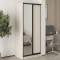 MebelStar Two-door wardrobe Standard BG DSP/Mirror Cashmere, 90x45x210 cm (MBS-11010)