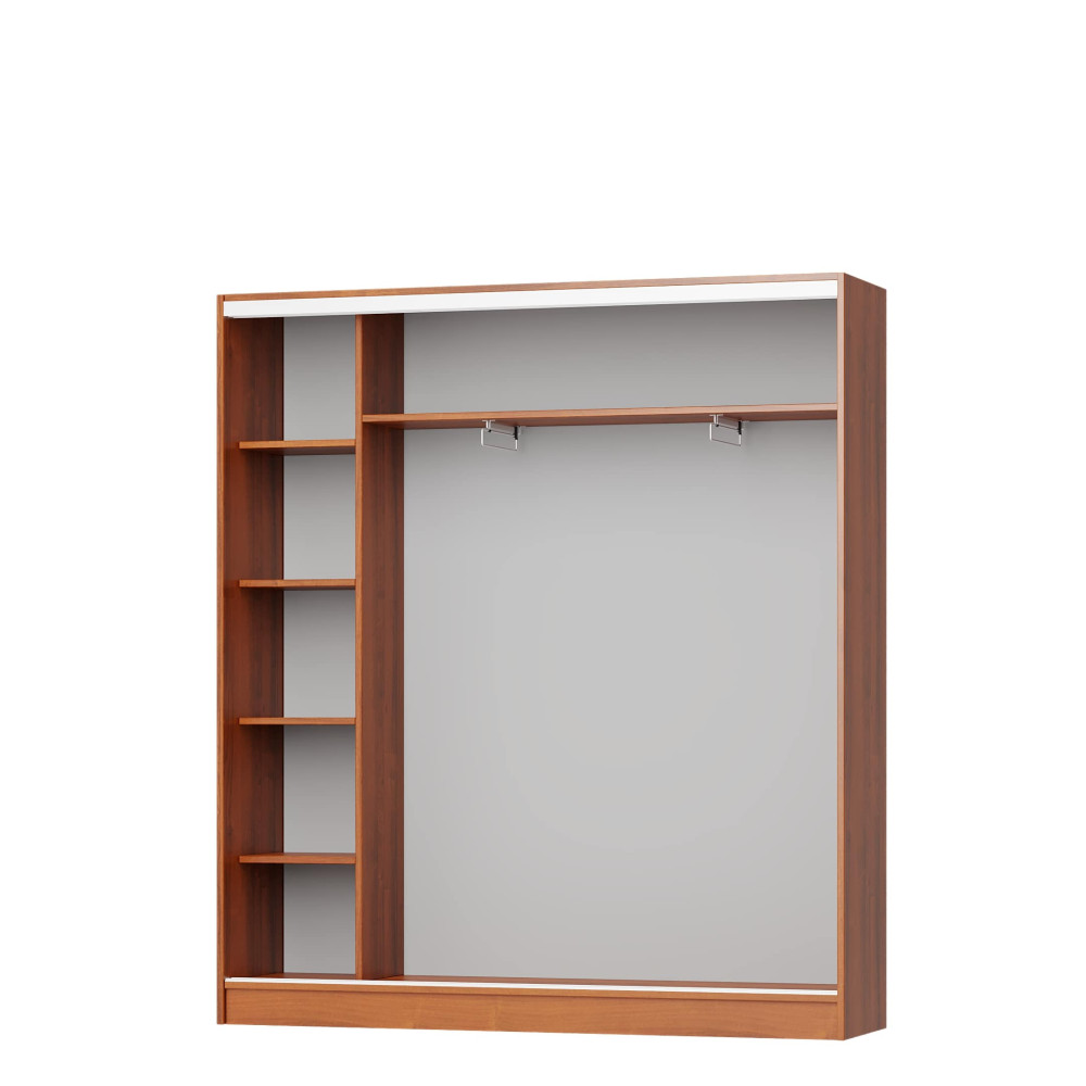 Шкаф-купе трехдверный MebelStar Уни AL 3ДСП 180x45x210 см Аляска белый (MBS-3034)