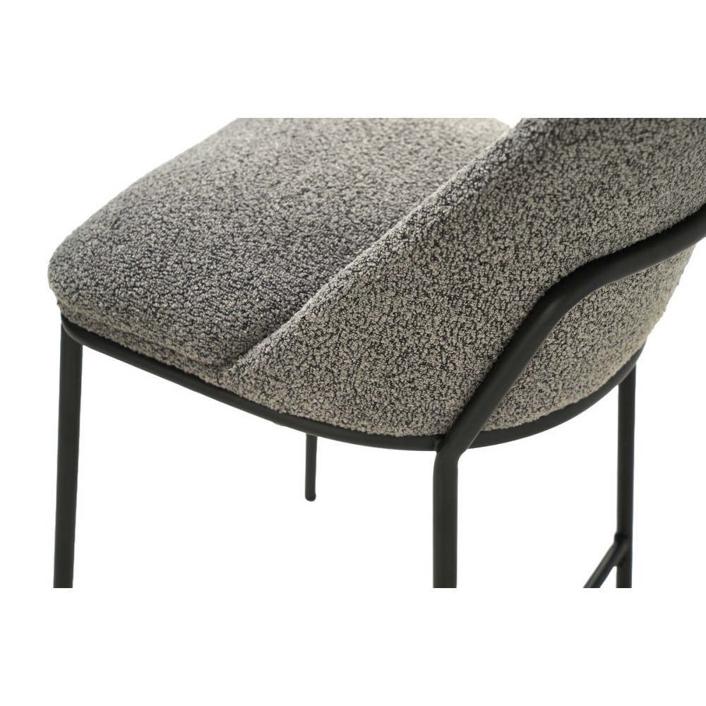 Стул барный Vetro B-150 Серый/Черный (VTR-1012)