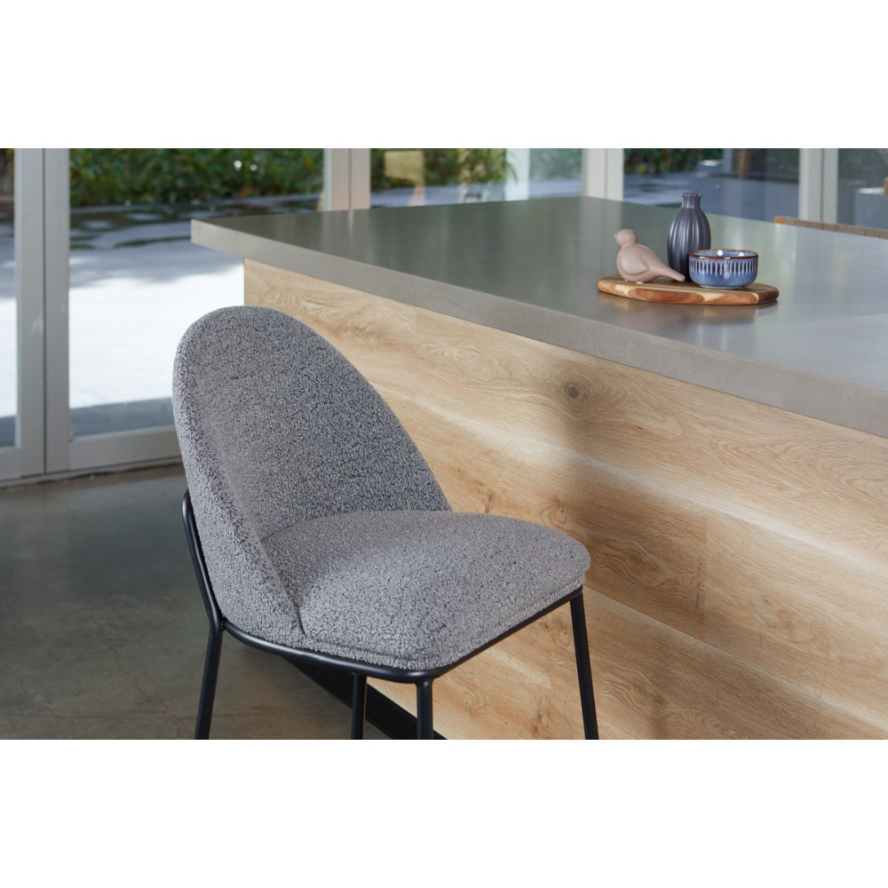 Стул барный Vetro B-150 Серый/Черный (VTR-1012)