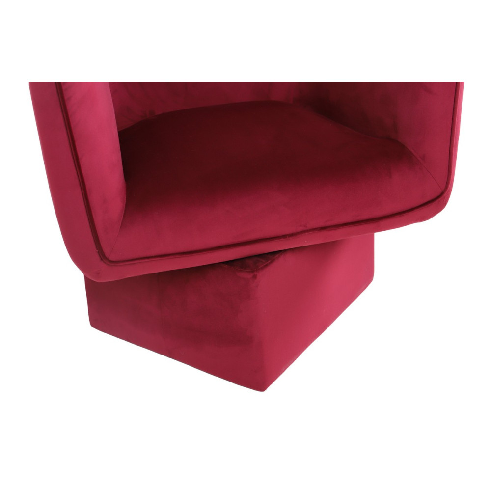 Кресло мягкое поворотное Vetro Мириам Винный (VTR-1023)