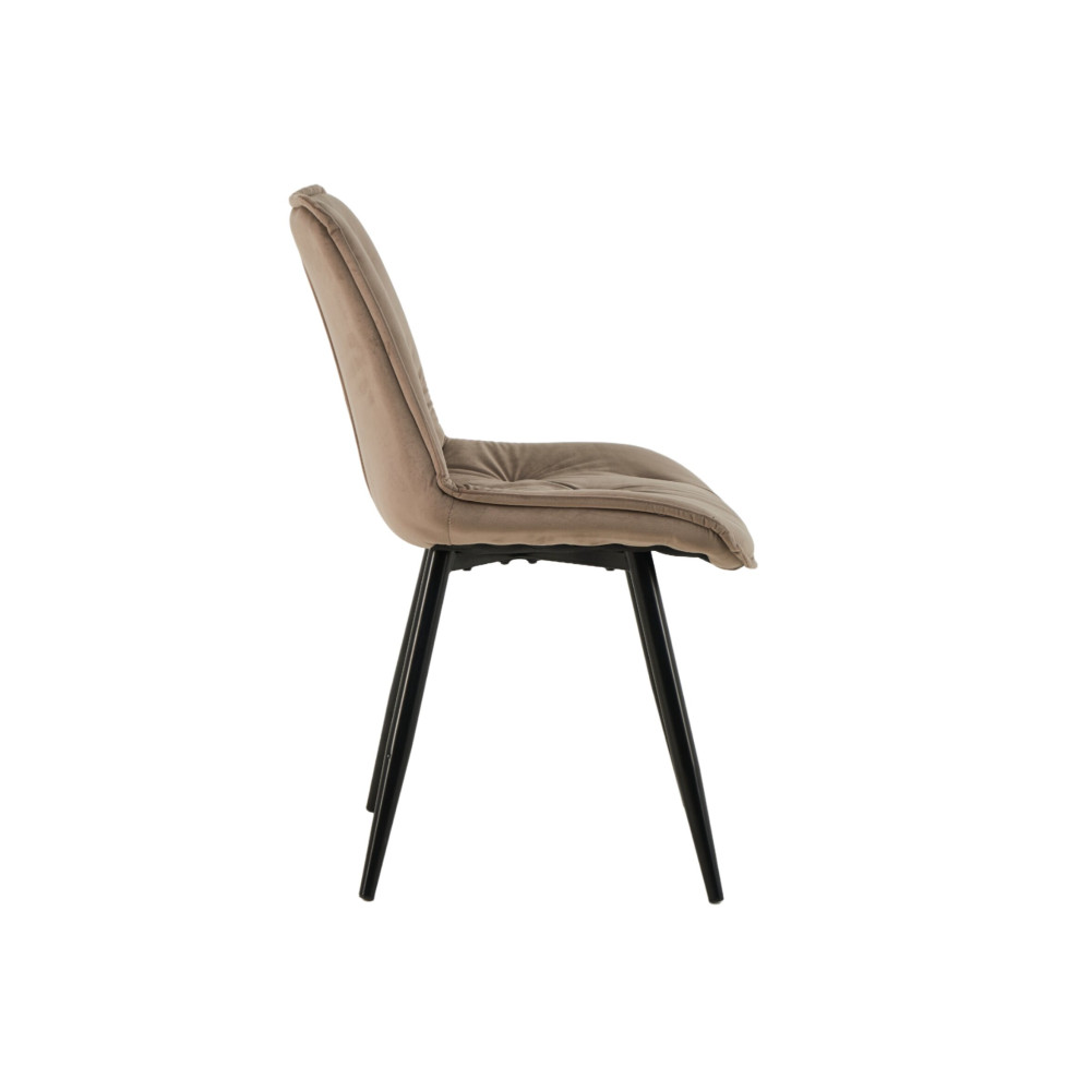 Стул кухонный Vetro M-48 Капучино велюр/Черный (VTR-1074)