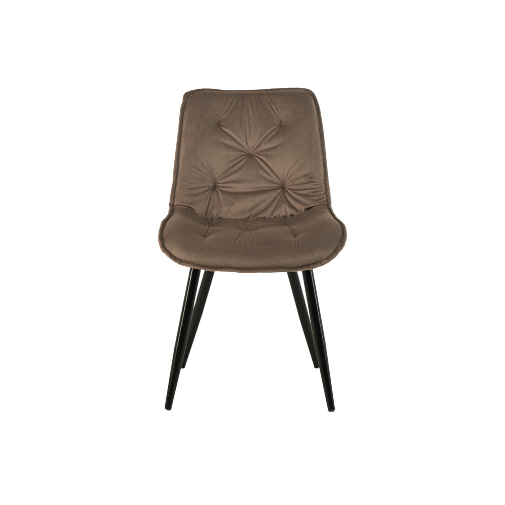 Стул кухонный Vetro M-48 Капучино велюр/Черный (VTR-1074)