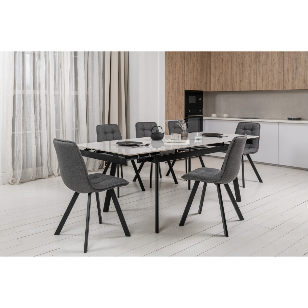 Стул кухонный Vetro M-70 Серый/Черный (VTR-1084)