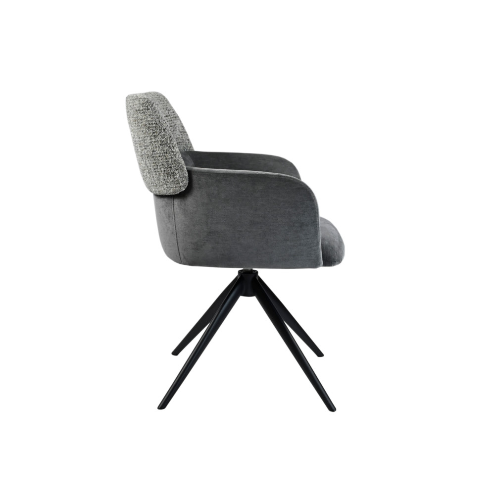 Стул поворотный Vetro R-165 Пепельный/Черный (VTR-1154)