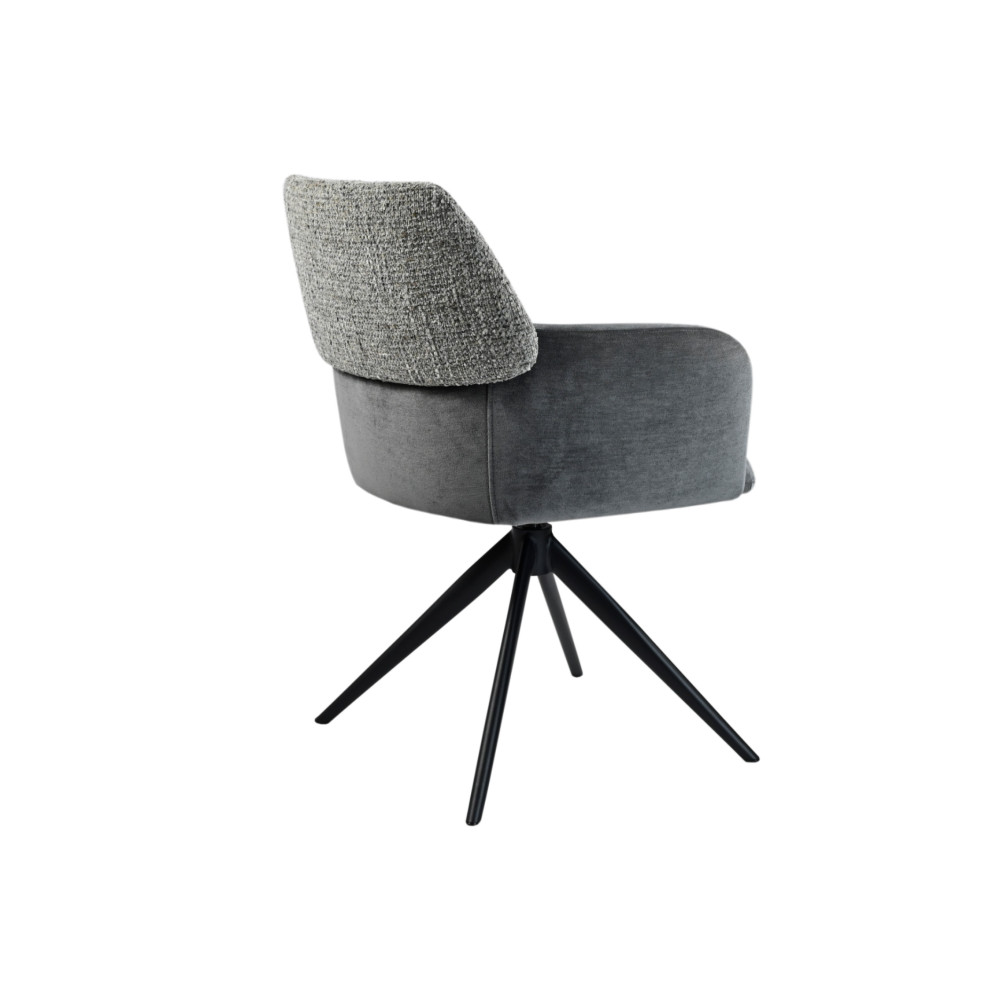 Стул поворотный Vetro R-165 Пепельный/Черный (VTR-1154)