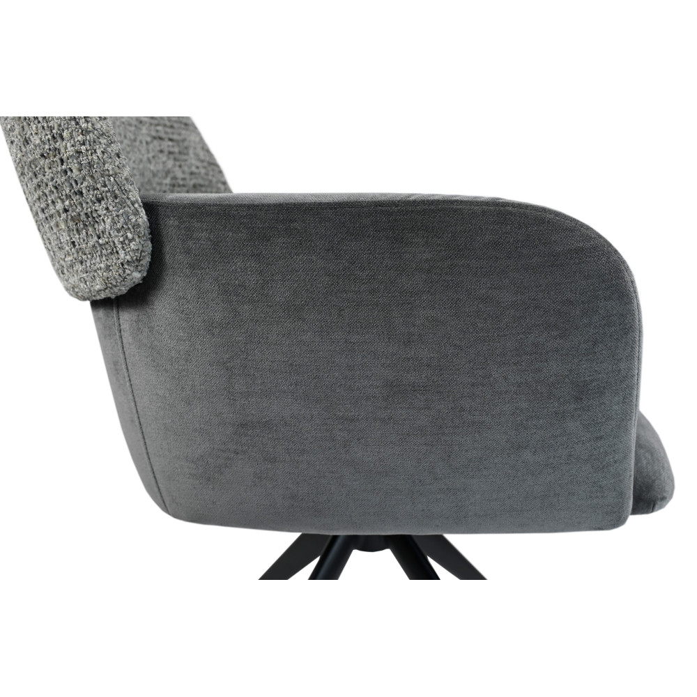 Стул поворотный Vetro R-165 Пепельный/Черный (VTR-1154)