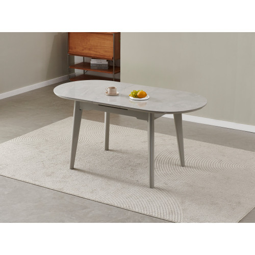 Обеденный керамический стол Vetro TM-126-1 Калакатта мрамор/Серый (VTR-1199)