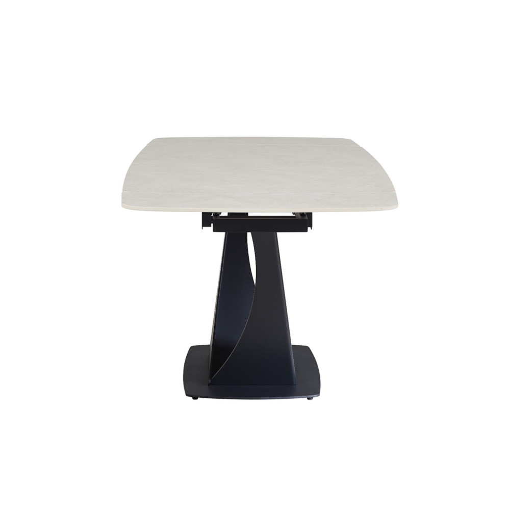 Обеденный керамический стол Vetro Элио TML-990 Крема деликато/Черный крем (VTR-1239)