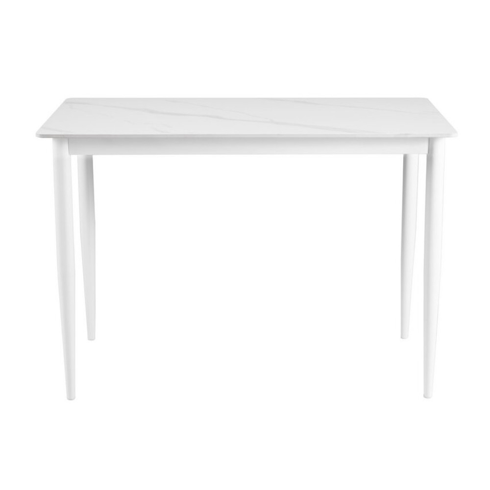 Обеденный керамический стол Vetro TM-110 Белый мрамор/Белый (VTR-1279)