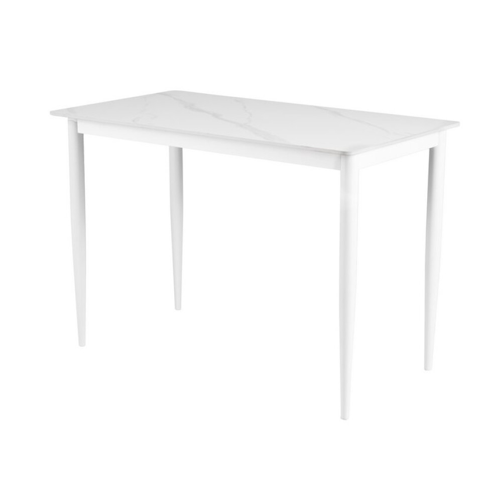 Обеденный керамический стол Vetro TM-110 Белый мрамор/Белый (VTR-1279)