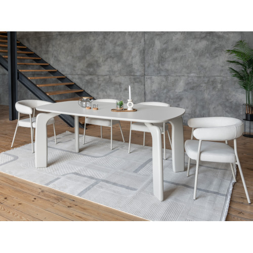 Стол обеденный Vetro Марчелло TM-226 полиуретановый МДФ Теплый песок (VTR-1289)