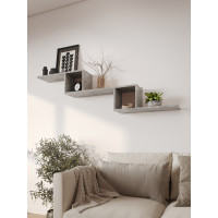 Полка-конструктор MebelStar 153,2x20x44,8 см Бетон (MBS-1798)