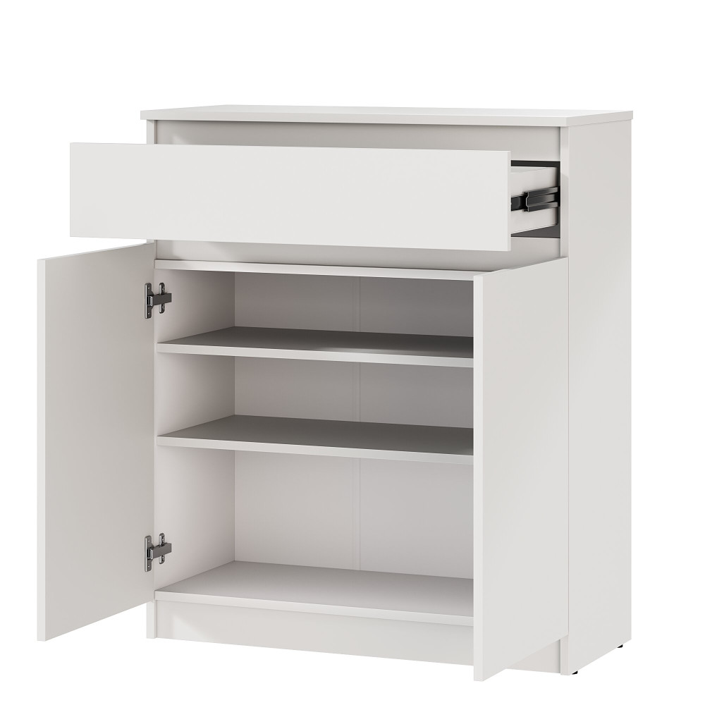 MebelStar Shoe cabinet Neo Alaska white, 80x35x95 cm (MBS-1008)