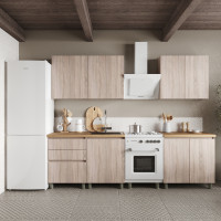 Кухня модульная MebelStar Эко 2 м Дуб сонома (MBS-1808)