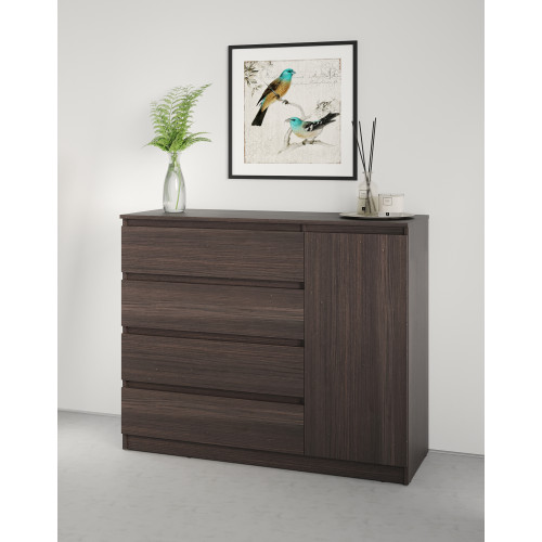 Комод в спальню MebelStar Нео 1Д4Ш 120x43x98 см Дуб ристрето (MBS-1048)