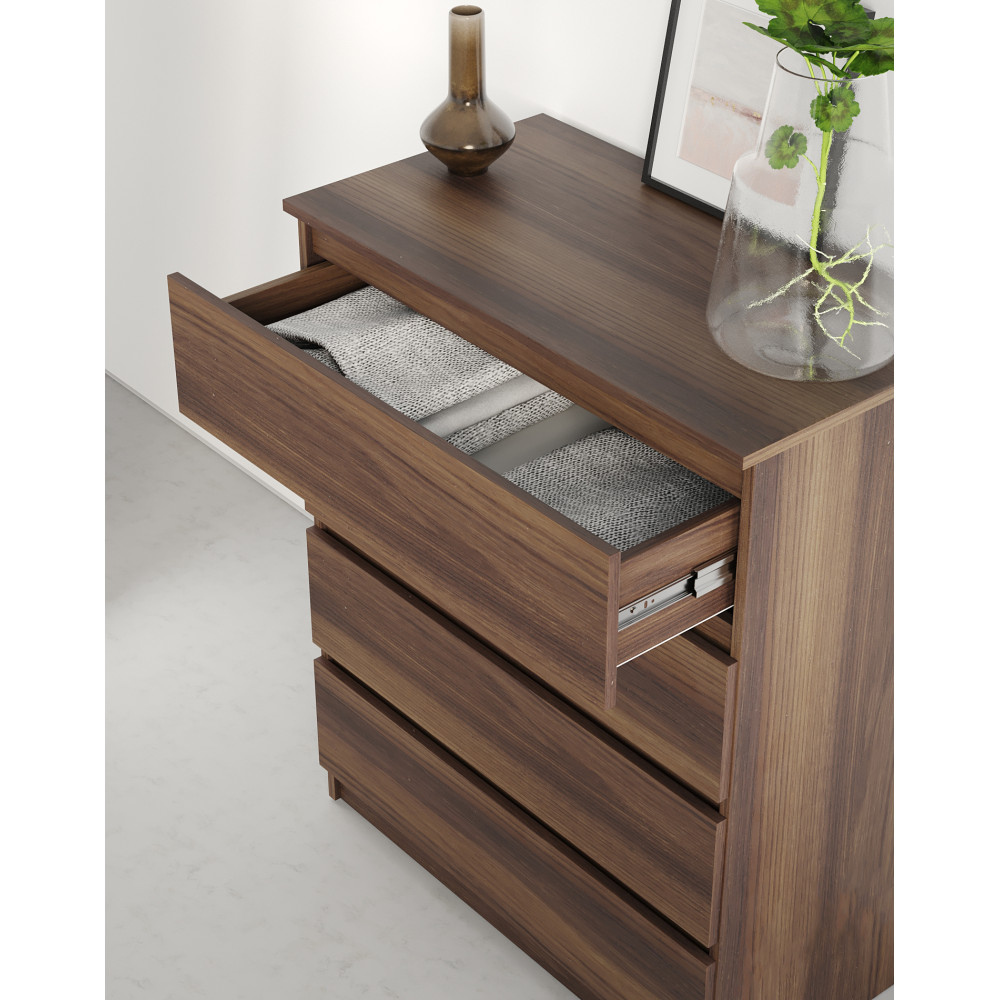 Комод в спальню MebelStar Нео 4Ш 80x43x98 см Дуб янтарный (MBS-1068)