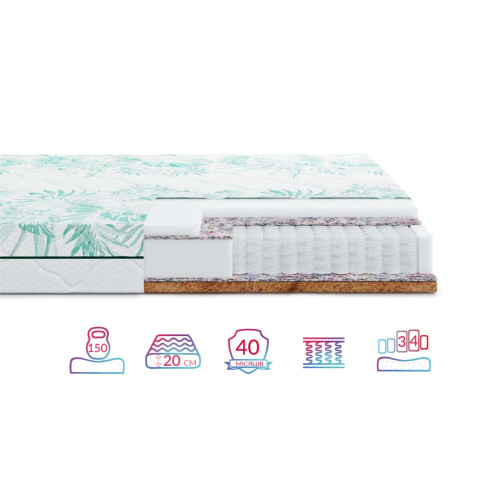 Матрас пружинный Highfoam Keiko Yuki 90x200 см (HFM-1105)