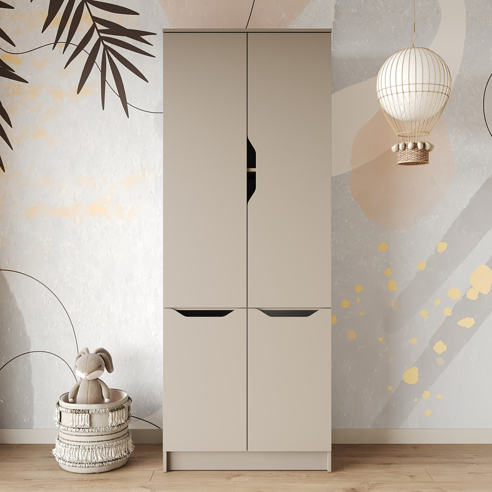 Шкаф распашной MebelStar 4Д Лилу 80x40x210 см Кашемир (MBS-1318)