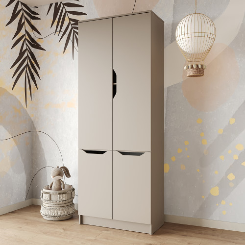 Шафа розпашна MebelStar 4Д Лілу 80x40x210 см Кашемір (MBS-1318)