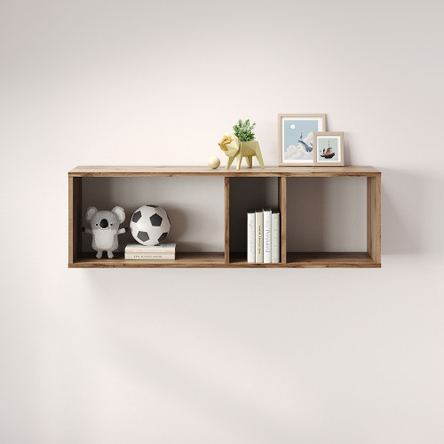 Полка настенная MebelStar Лилу 110x27x34 см Дуб тахо (MBS-1368)