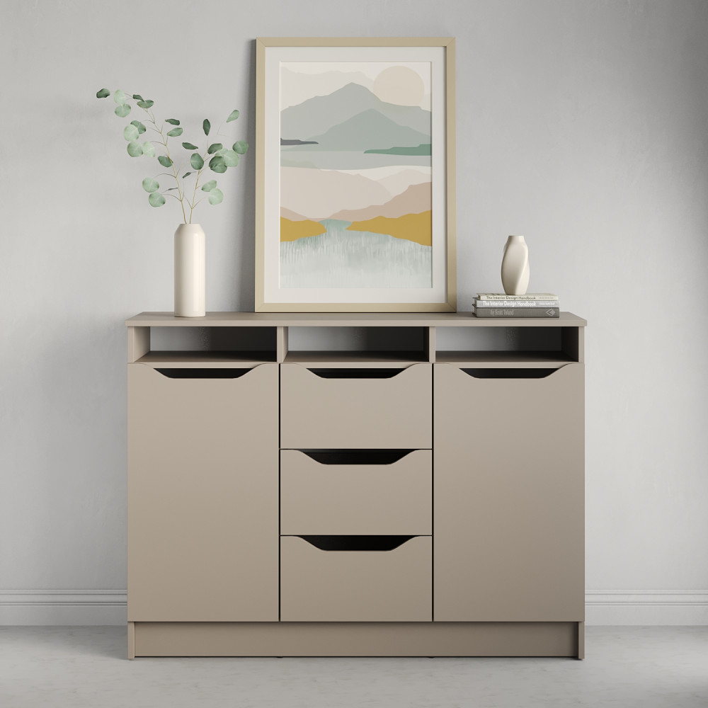 Комод в гостиную MebelStar 1200 Лилу 121x40x89 см Кашемир (MBS-1298)