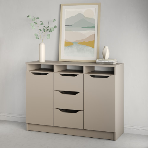Комод в гостиную MebelStar 1200 Лилу 121x40x89 см Кашемир (MBS-1298)