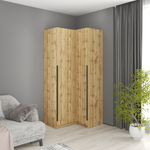 Кутова шафа MebelStar Оскар ДСП BL-B, стандарт 97x52x220 см Дуб тахо (MBS-6972)