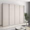 MebelStar Four-door wardrobe Combo AL 4DSP Cashmere, 240x60x210 cm (MBS-12421)