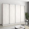 MebelStar Four-door wardrobe Combo AL 4DSP Alaska gray, 260x60x210 cm (MBS-12391)