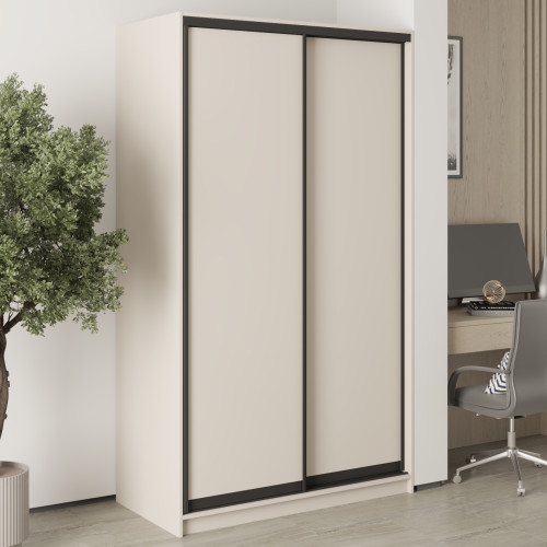 Шкаф-купе двухдверный MebelStar Стандарт BG 2ДСП 120x45x210 см Кашемир (MBS-10851)