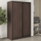 MebelStar Two-door wardrobe Standard BG 2DSP Ristreto Oak, 130x45x210 cm (MBS-10861)