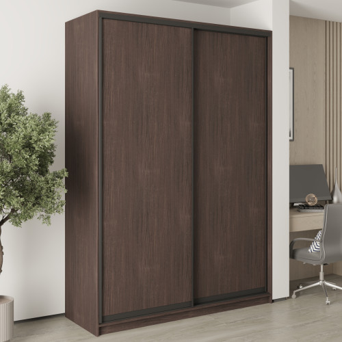 MebelStar Two-door wardrobe Standard BG 2DSP Ristreto Oak, 170x45x240 cm (MBS-10001)