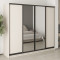 MebelStar Four-door wardrobe Standard BG 2DSP/2 Mirrors Cashmere, 240x45x210 cm (MBS-11841)