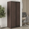 MebelStar Two-door wardrobe Uni BG 2DSP Ristreto Oak, 90x60x210 cm (MBS-11331)