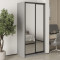 MebelStar Two-door wardrobe Standard BG 2 Mirrors Gray mouse, 100x45x210 cm (MBS-11191)