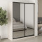 MebelStar Two-door wardrobe Combo BG 2 Mirrors Cashmere, 160x45x210 cm (MBS-11621)