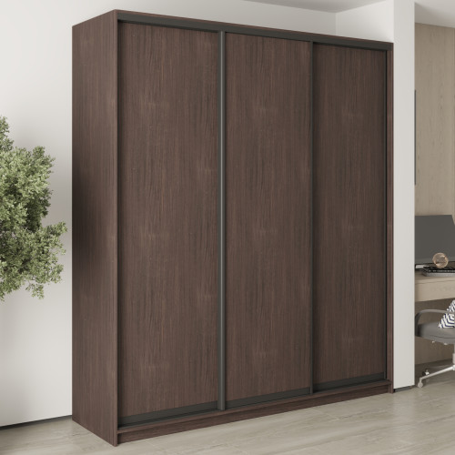 Шкаф-купе трехдверный MebelStar Комбо BG 3ДСП 210x45x240 см Дуб ристрето (MBS-9531)
