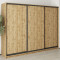 MebelStar Three-door wardrobe Uni BG 3DSP Tahoe oak, 270x45x210 cm (MBS-7963)