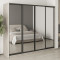 MebelStar Four-door wardrobe Standard BG 4 Mirrors Alaska gray, 240x45x210 cm (MBS-11881)