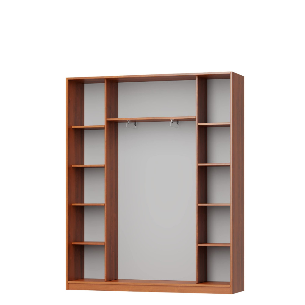 Шкаф-купе двухдверный MebelStar Комбо AL 2ДСП 180x45x210 см Аляска белый (MBS-2677)