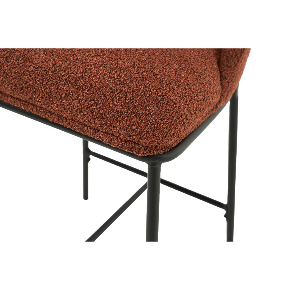 Стул барный Vetro B-150 Терракотовый/Черный (VTR-1013)