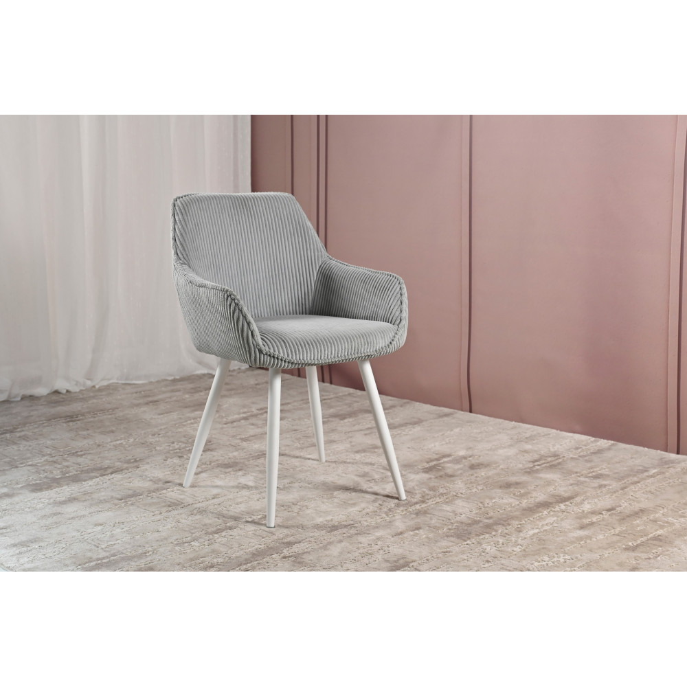 Стул кухонный Vetro M-240 Седой/Белый (VTR-1065)