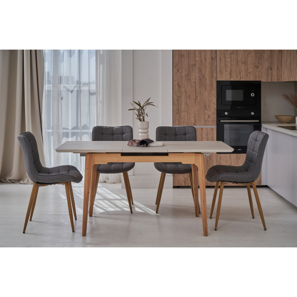 Стул кухонный Vetro M-76 Пепельный/Дуб (VTR-1095)