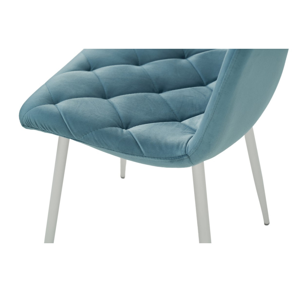 Стул кухонный Vetro N-41 Голубой топаз/белый (VTR-1105)