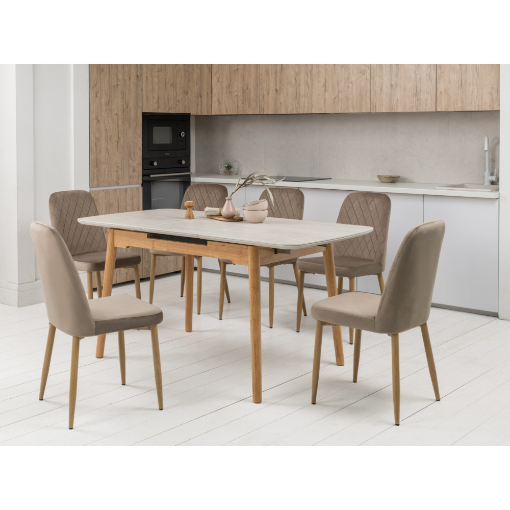 Стул кухонный Vetro N-44 Капучино/Дуб (VTR-1115)